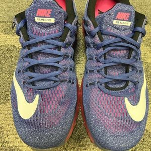 Women Women’s Nike Air Max 2016 Size 10 Pink Bluish / Purple Gently Used